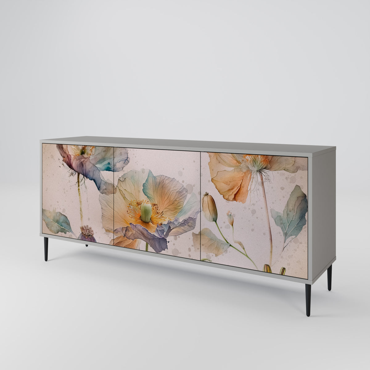SOFTEN POPPY 3-türiges Sideboard