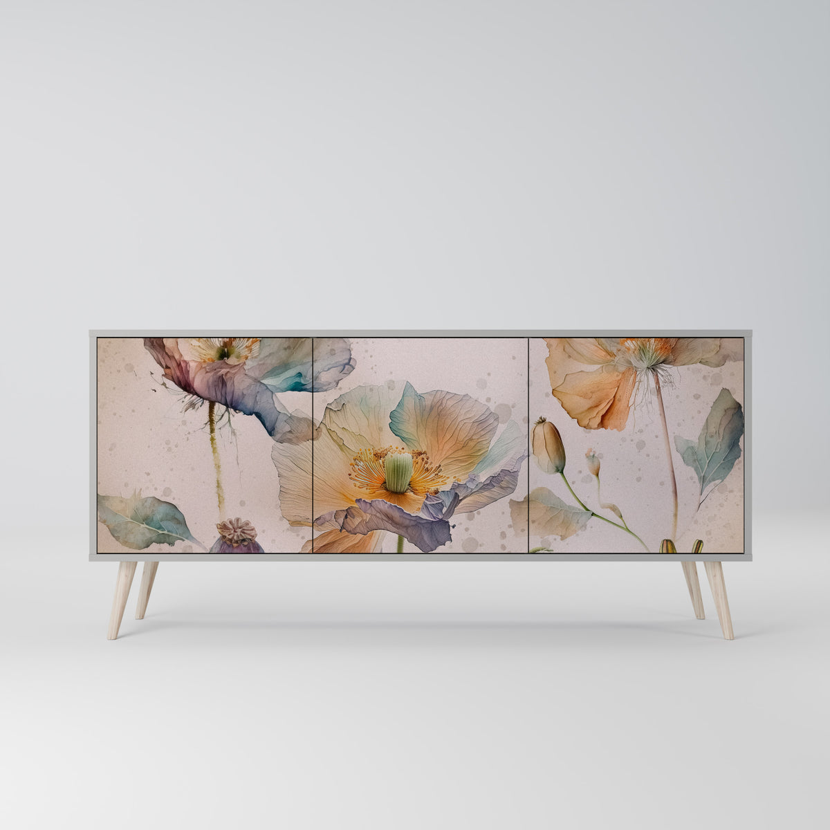 SOFTEN POPPY 3-türiges Sideboard