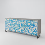 BLOOMY MORNING Sideboard mit 3 Türen in Grau