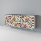 ORGANIC FOLKLORE Sideboard mit 3 Türen in Grau