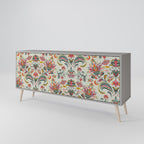 ORGANIC FOLKLORE Sideboard mit 3 Türen in Grau