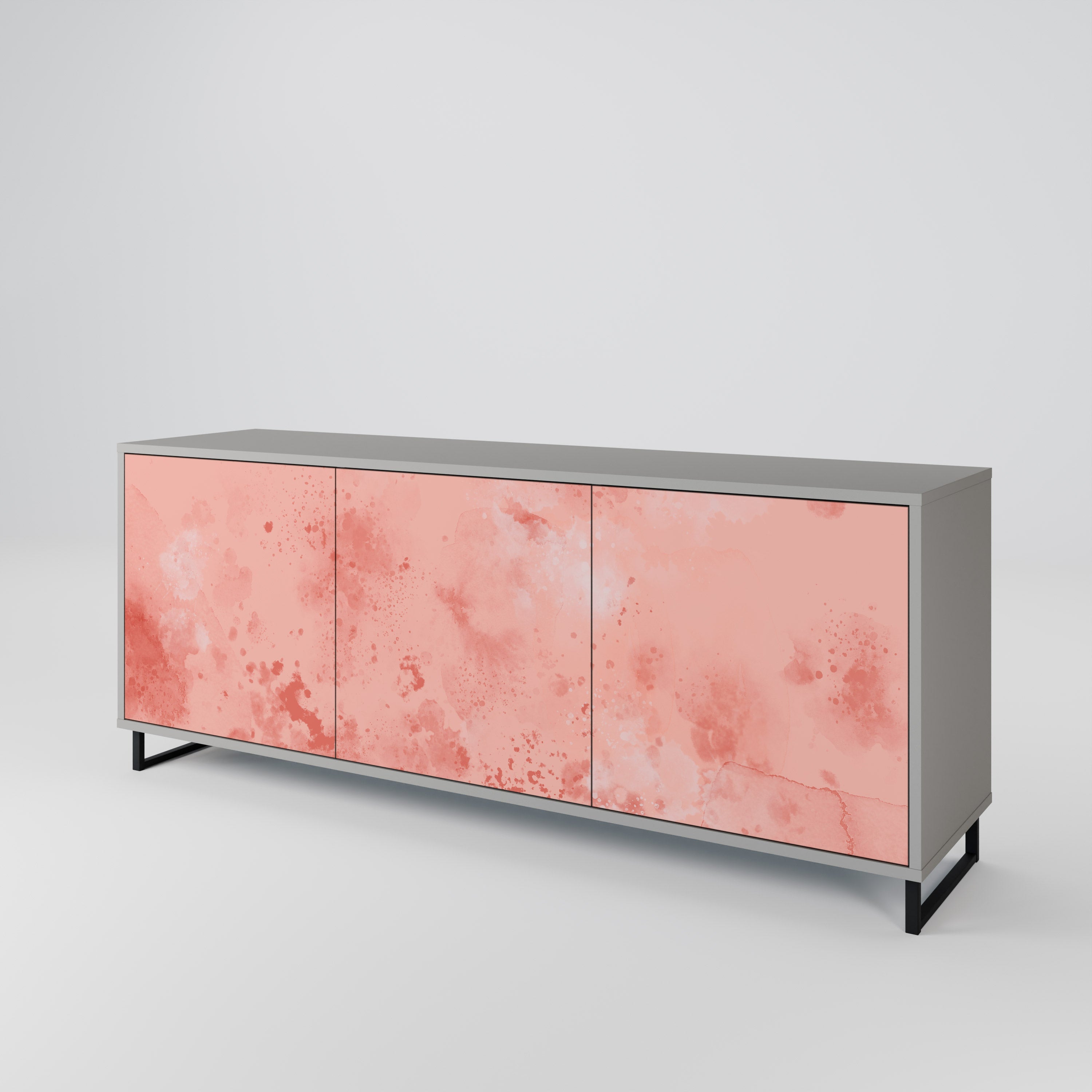 CRANE DANCE 3-türiges Sideboard in grauem Finish