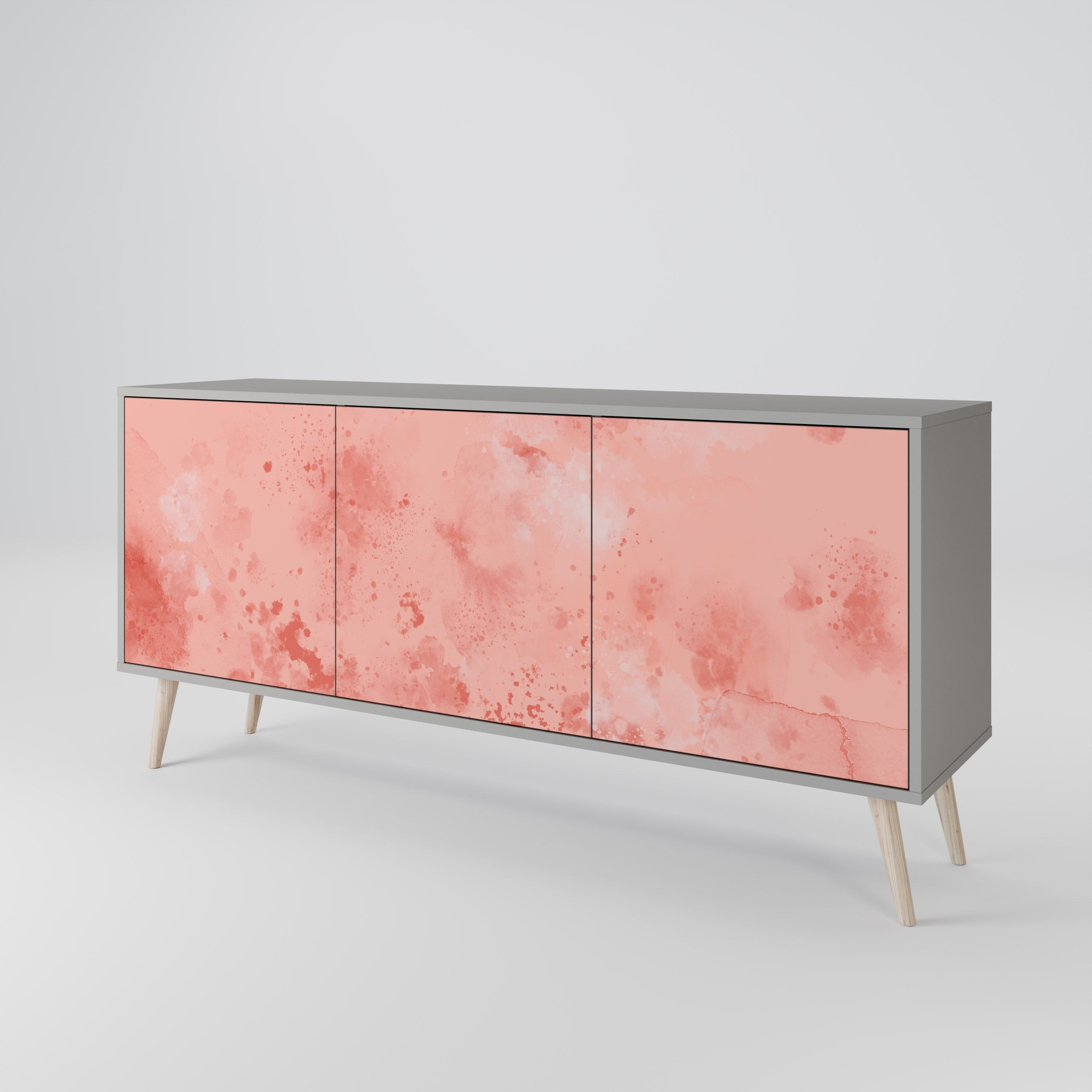CRANE DANCE 3-türiges Sideboard in grauem Finish