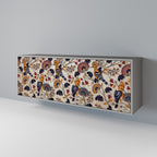 EMINENT HOOPOE 3-Door Sideboard in Grey Finish