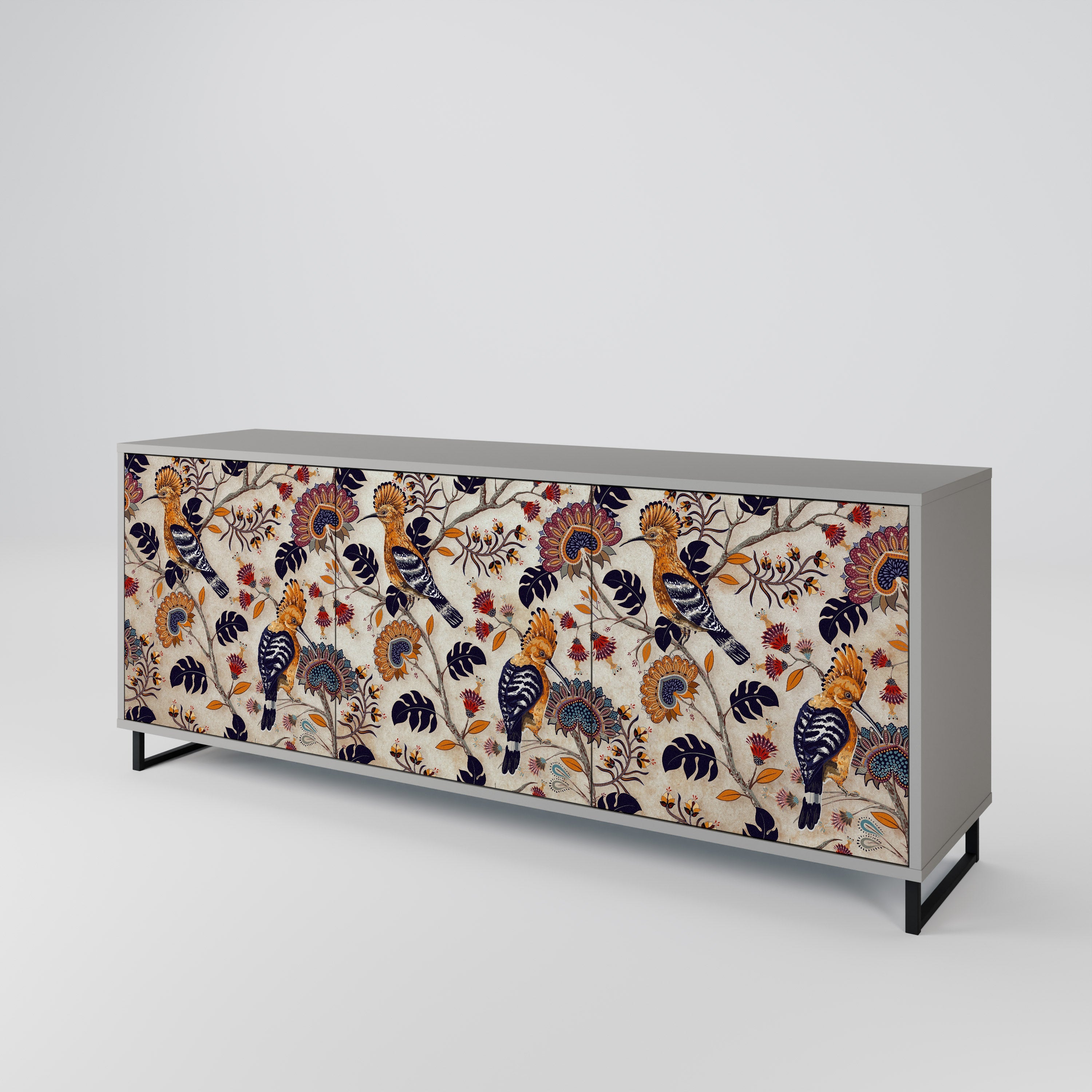 EMINENT HOOPOE 3-türiges Sideboard in grauer Ausführung