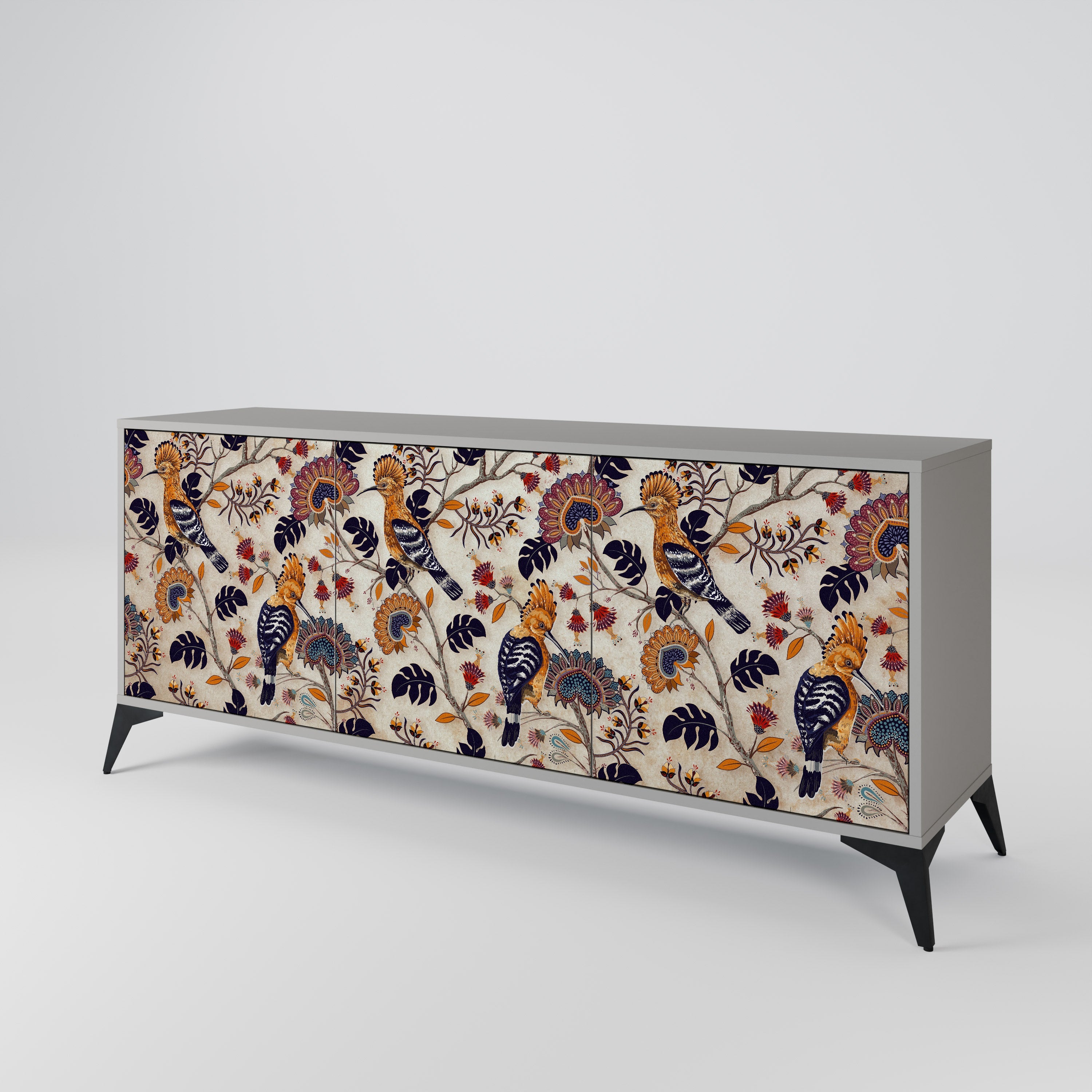 EMINENT HOOPOE 3-türiges Sideboard in grauer Ausführung