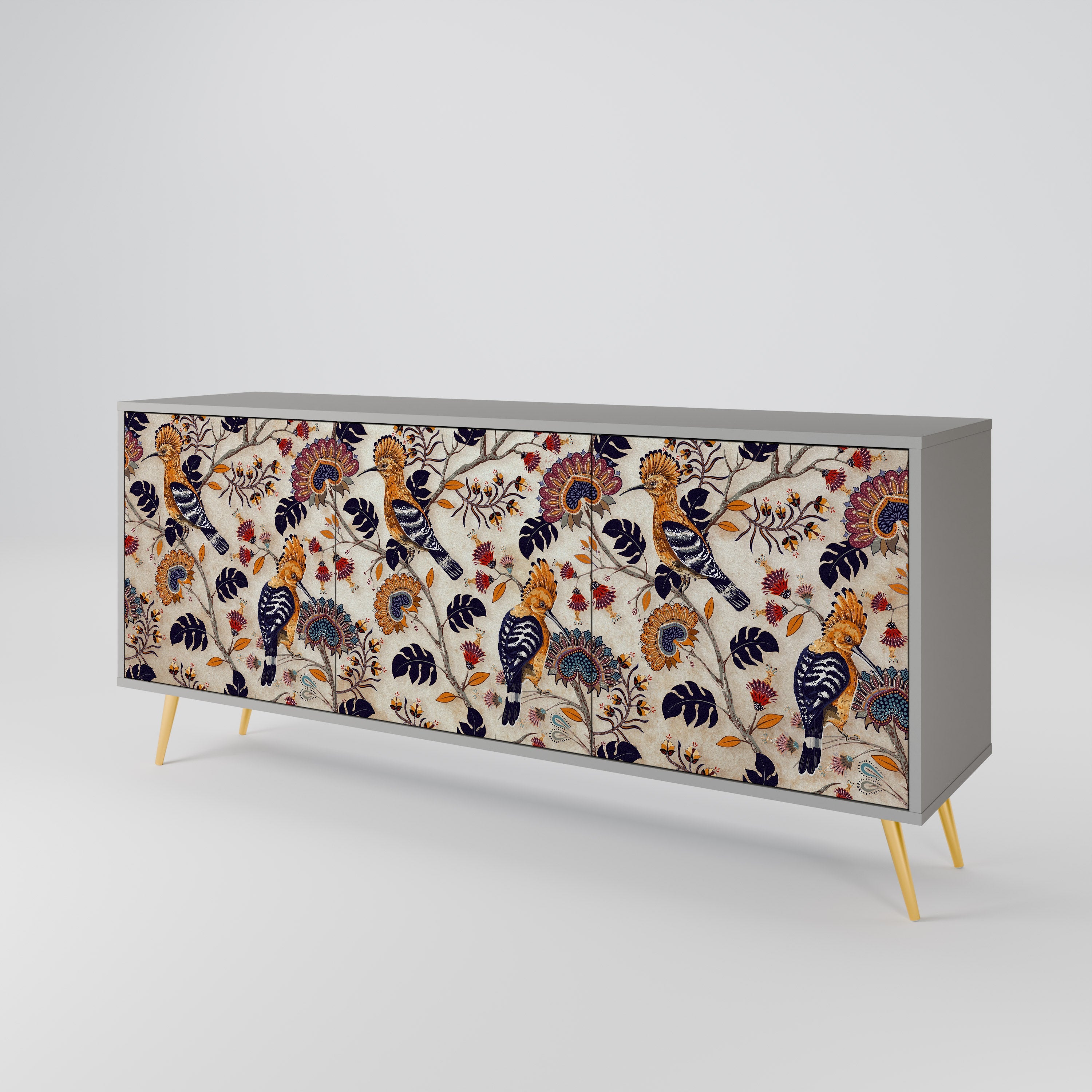 EMINENT HOOPOE 3-türiges Sideboard in grauer Ausführung