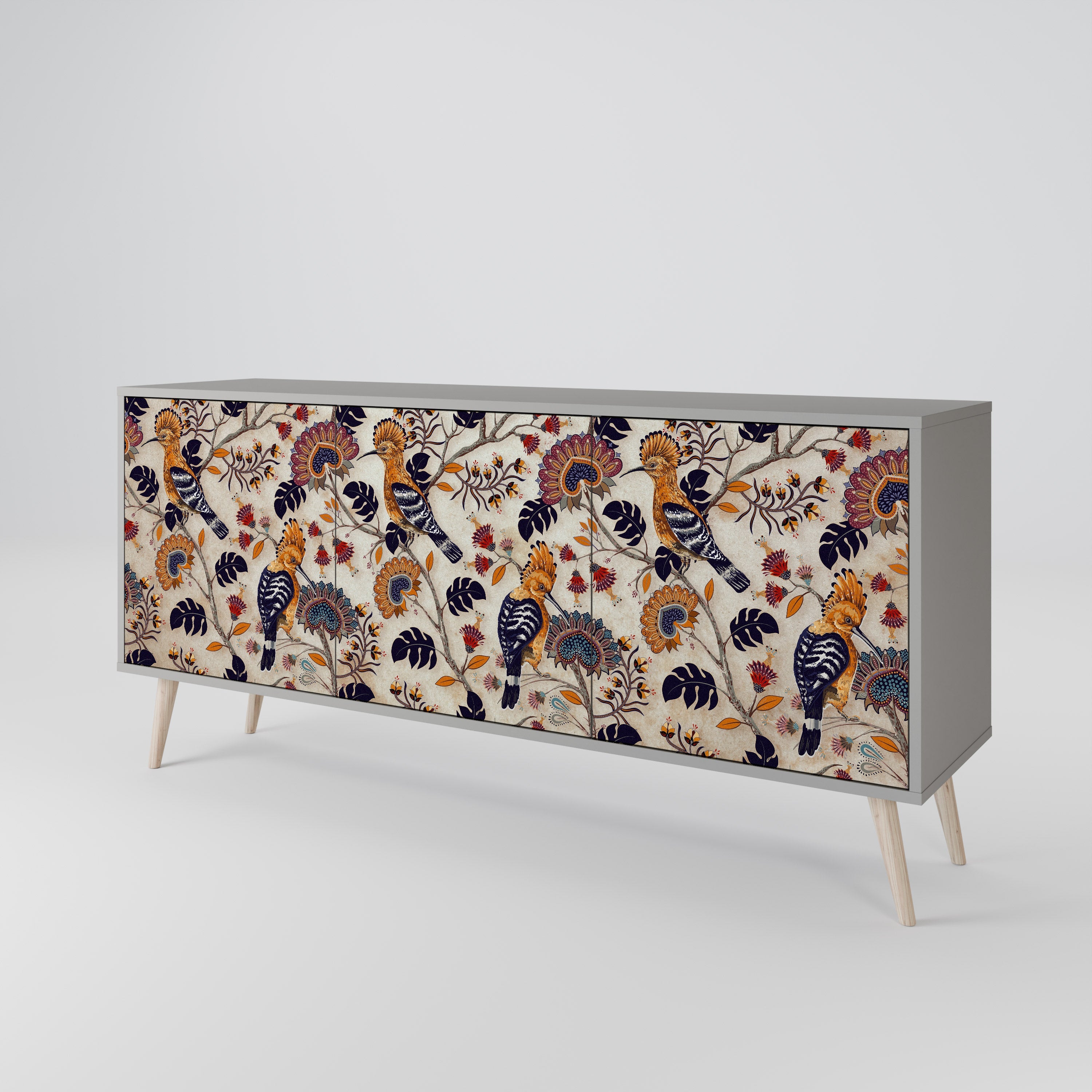 EMINENT HOOPOE 3-türiges Sideboard in grauer Ausführung