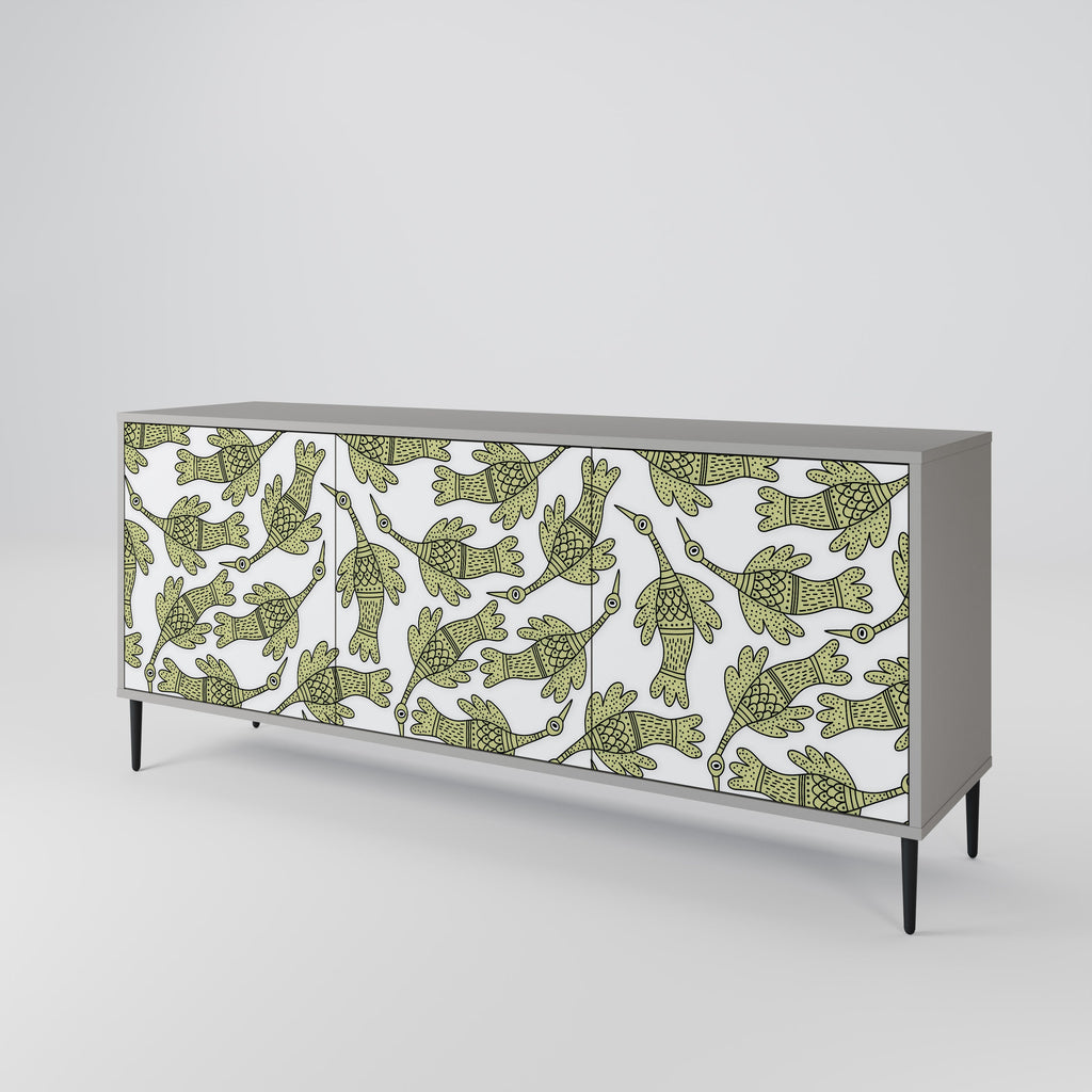 SEEDLING SONGBIRD Sideboard mit 3 Türen in grauem Finish