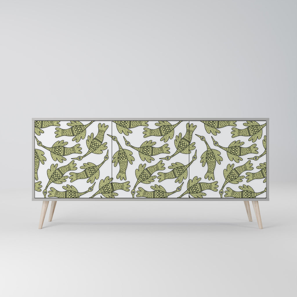 SEEDLING SONGBIRD Sideboard mit 3 Türen in grauem Finish