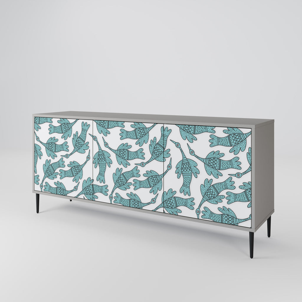 WATERSPOUT SONGIBIRD Sideboard mit 3 Türen in grauer Ausführung