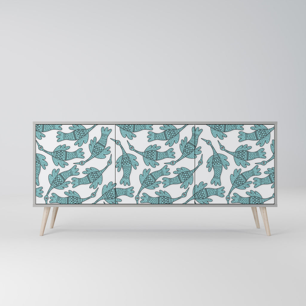 WATERSPOUT SONGIBIRD Sideboard mit 3 Türen in grauer Ausführung