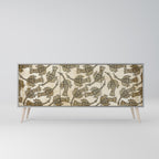 ALMONDINE SONGBIRD Sideboard mit 3 Türen in Grau