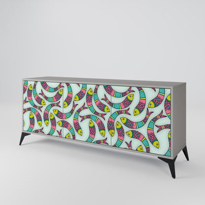 INDIAN FISH 3-türiges Sideboard