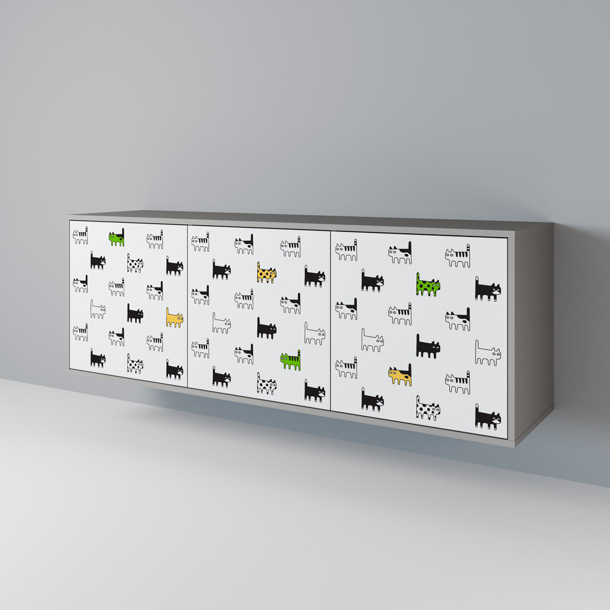 CATS COMPILATION 3-türiges Sideboard