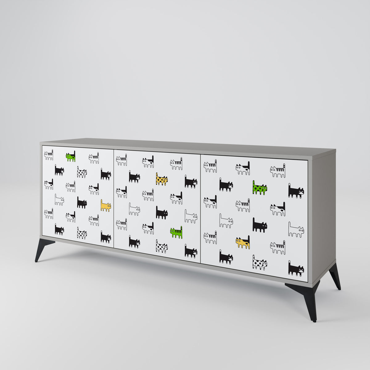 CATS COMPILATION 3-türiges Sideboard