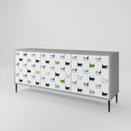 CATS COMPILATION Sideboard mit 3 Türen in Grau