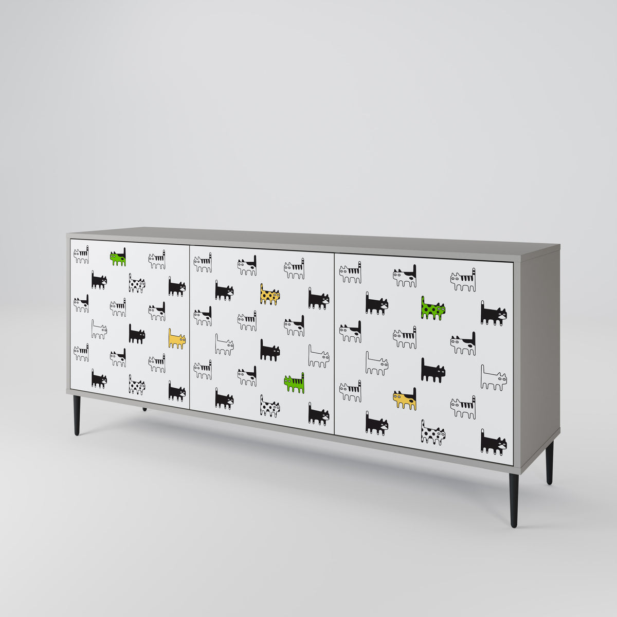 CATS COMPILATION 3-türiges Sideboard