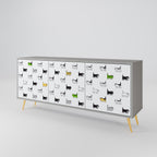 CATS COMPILATION Sideboard mit 3 Türen in Grau