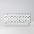 CATS COMPILATION Sideboard mit 3 Türen in Grau