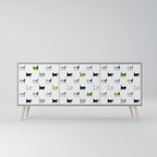CATS COMPILATION Sideboard mit 3 Türen in Grau