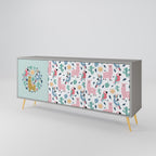 COLORFUL ALPACAS Sideboard mit 3 Türen in Grau