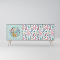 COLORFUL ALPACAS Sideboard mit 3 Türen in Grau