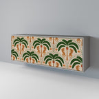 DANCING PREDATORS Sideboard mit 3 Türen in Grau