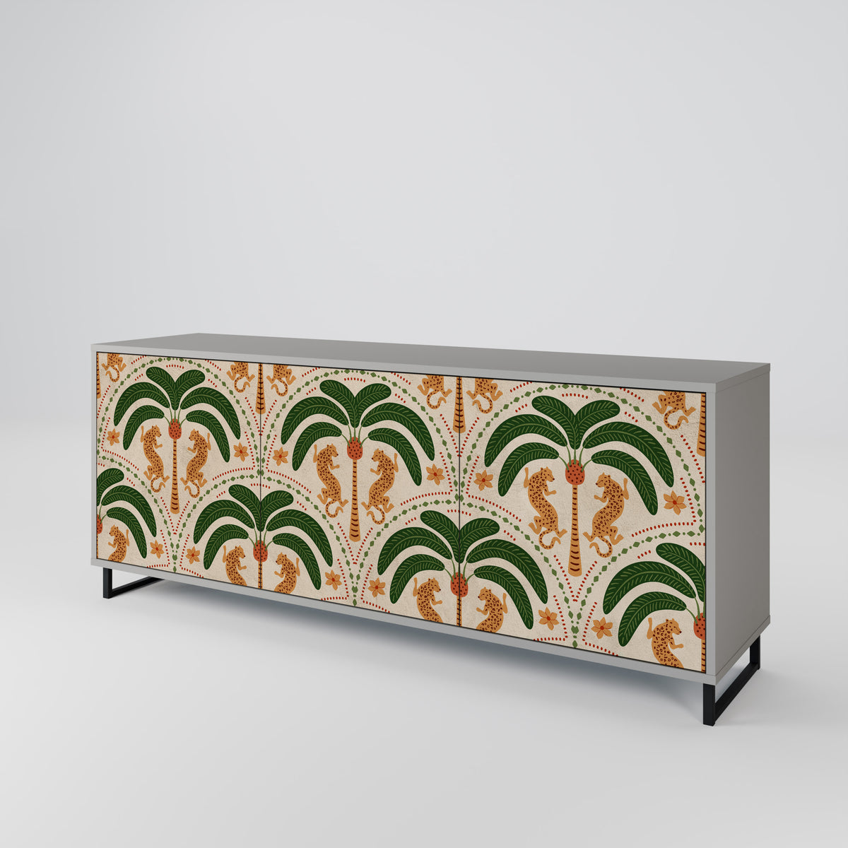 DANCING PREDATORS 3-türiges Sideboard