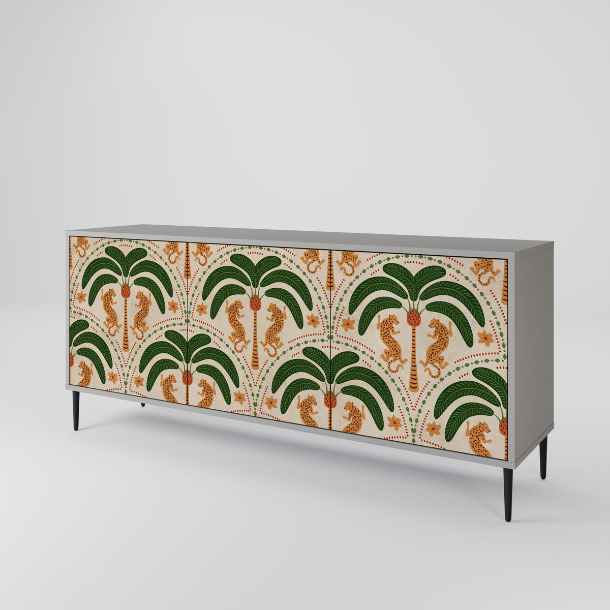 DANCING PREDATORS 3-türiges Sideboard