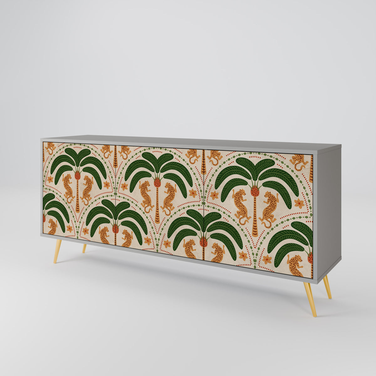 DANCING PREDATORS 3-türiges Sideboard