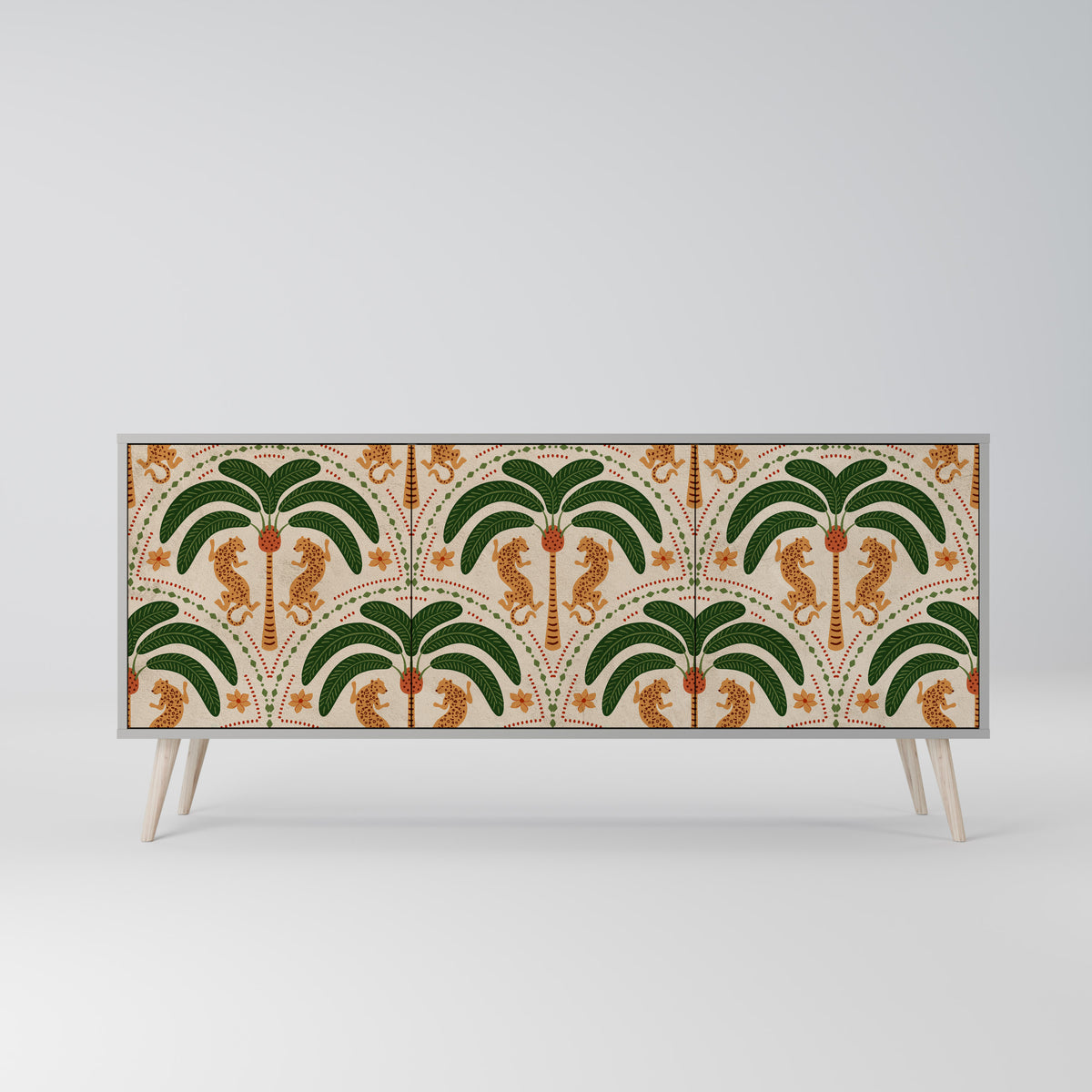 DANCING PREDATORS 3-türiges Sideboard