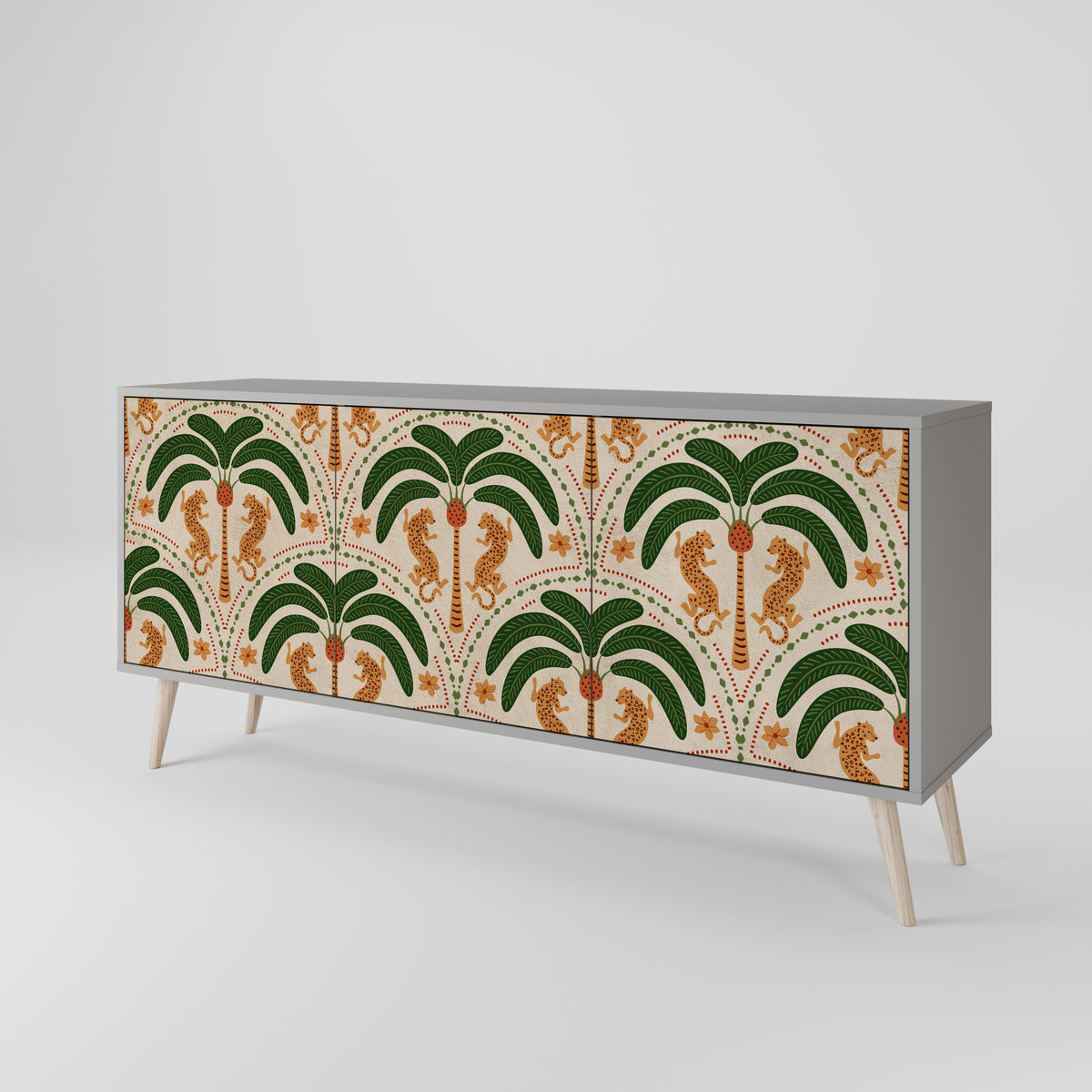 DANCING PREDATORS 3-türiges Sideboard