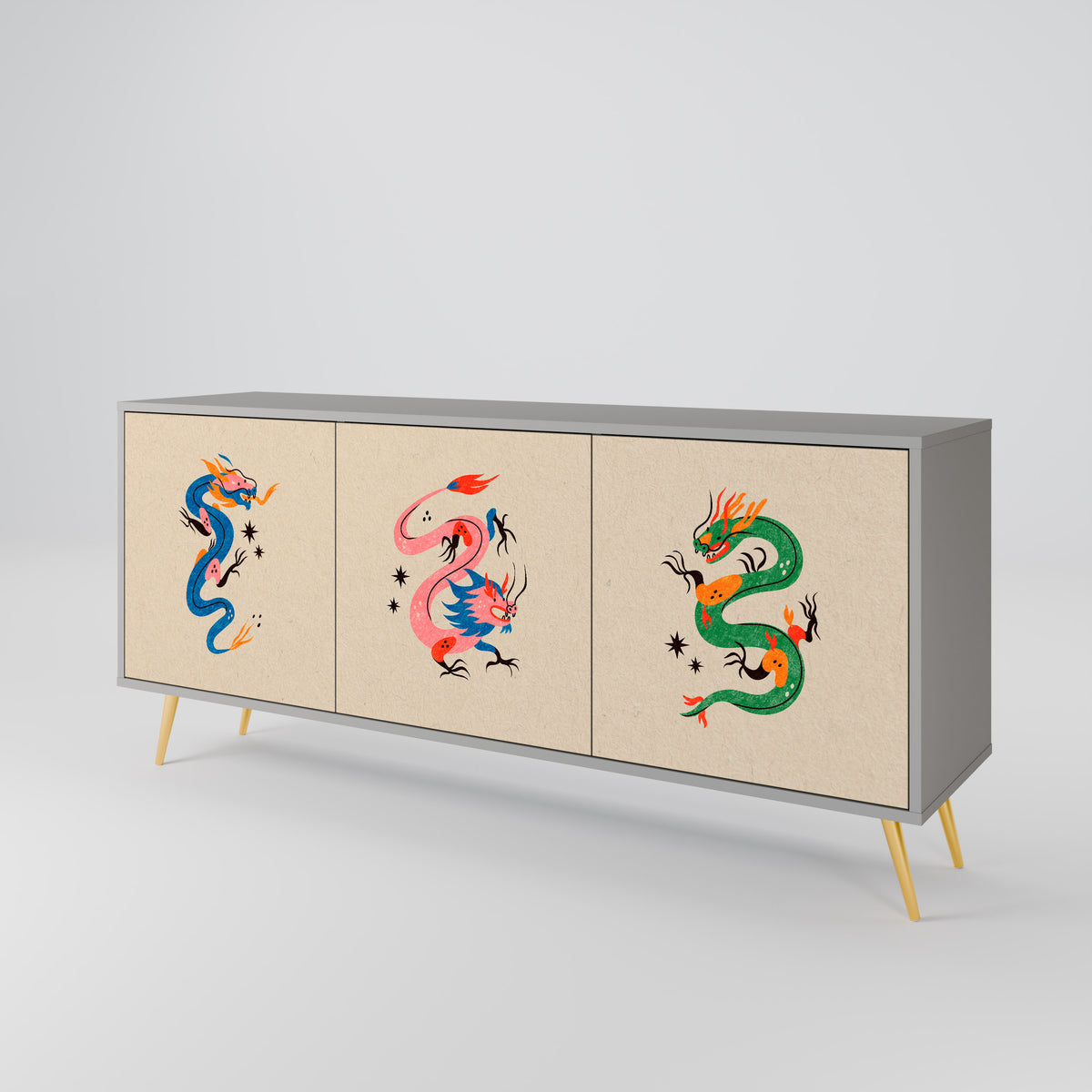 MYTHOLOGICAL CREATURES 3-türiges Sideboard