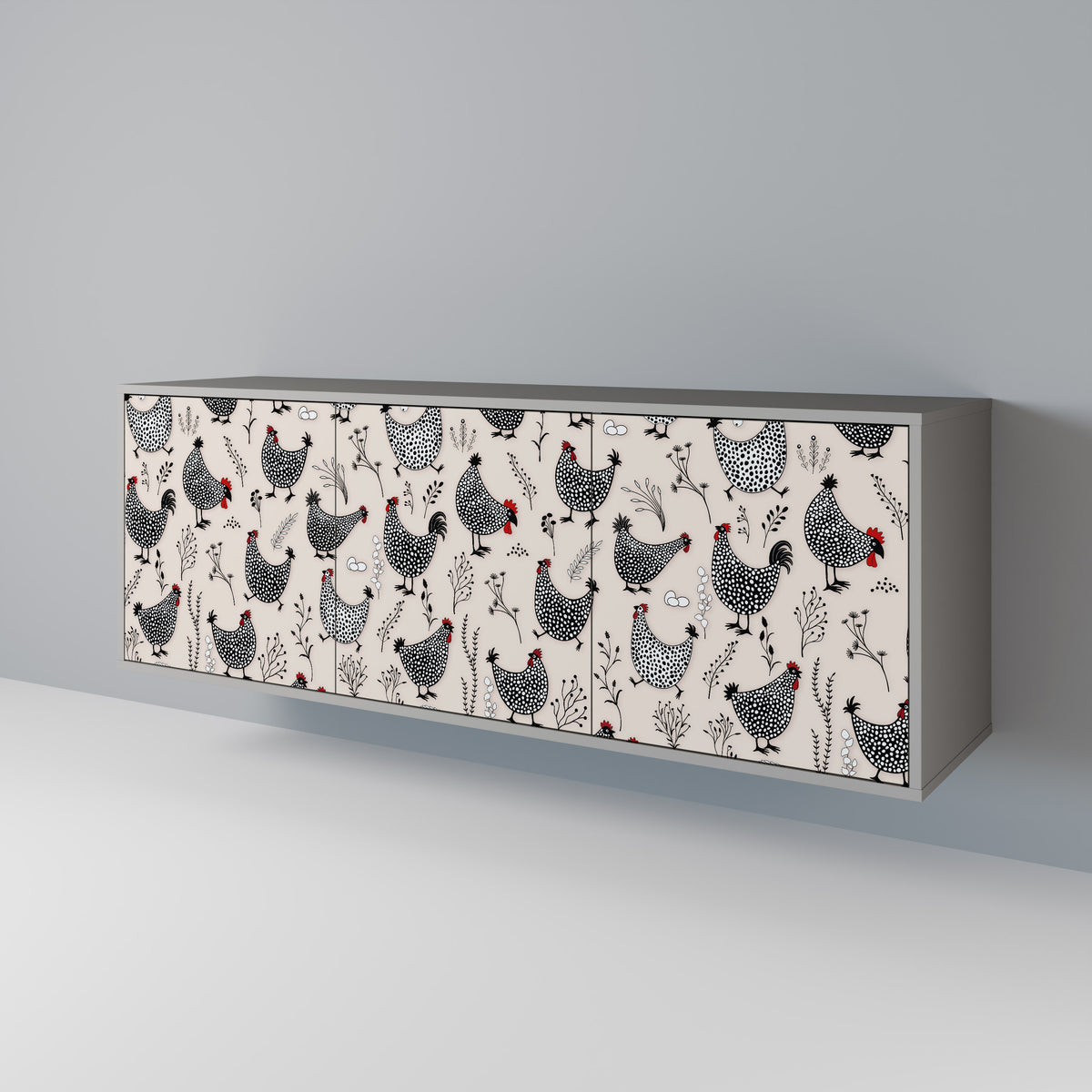HAPPY HENS 3-türiges Sideboard