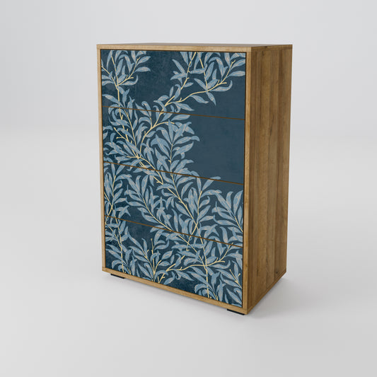 BLUE LEAVES Chest of drawers