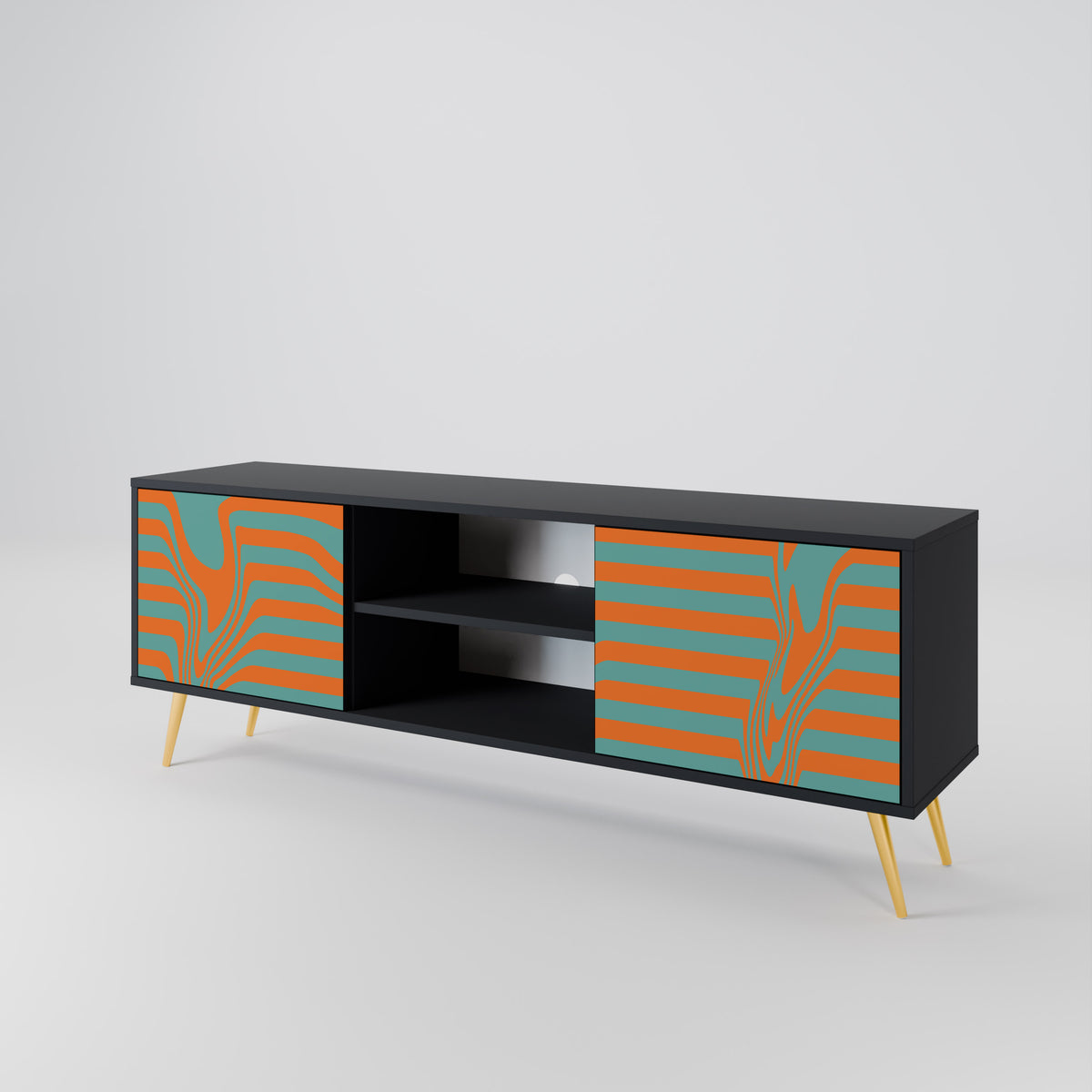 LINE COLLAPSE 2-Door TV Cabinet