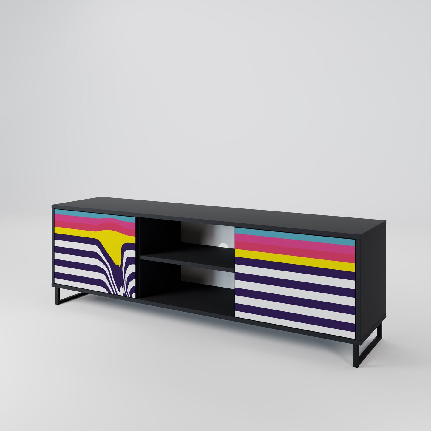 COLORFUL DIVERSION 2-türiges TV-Lowboard