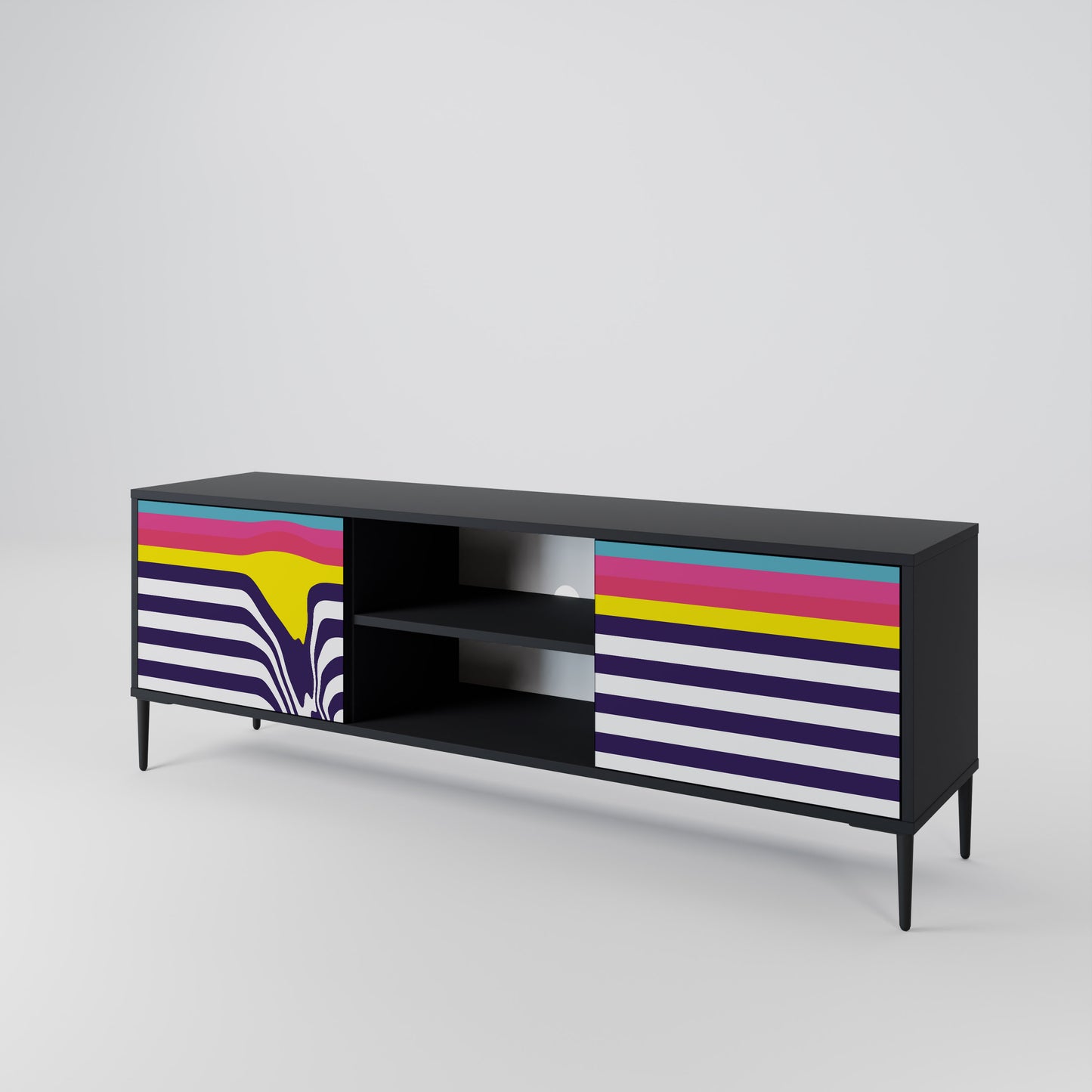 COLORFUL DIVERSION 2-türiges TV-Lowboard