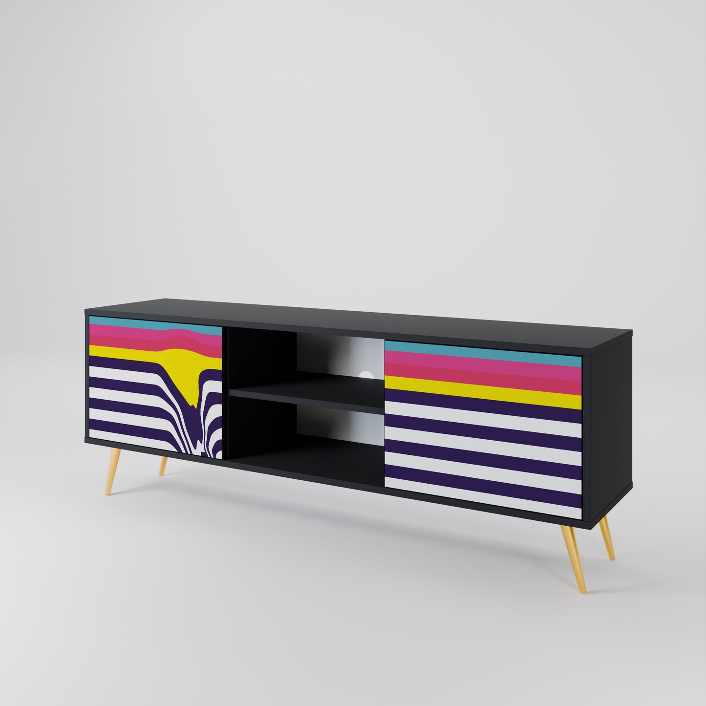 COLORFUL DIVERSION 2-türiges TV-Lowboard