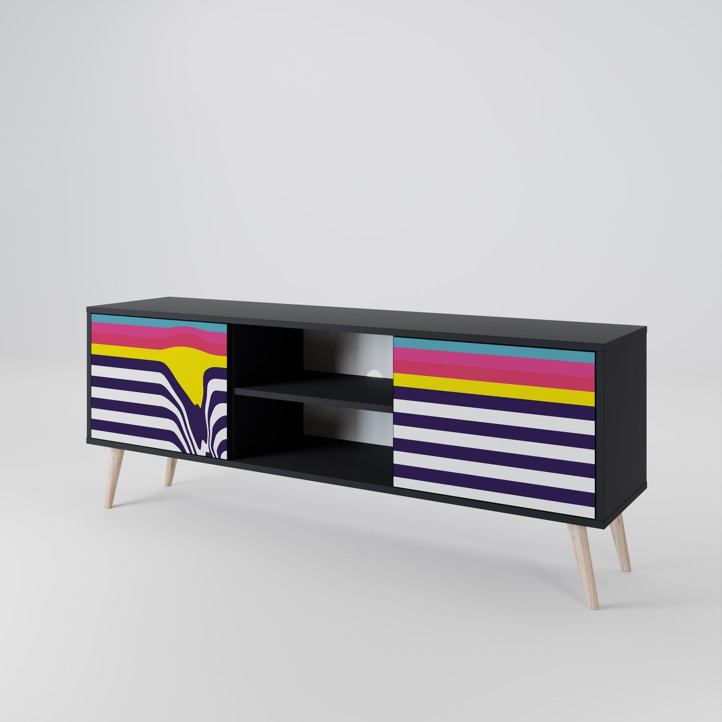 COLORFUL DIVERSION 2-türiges TV-Lowboard