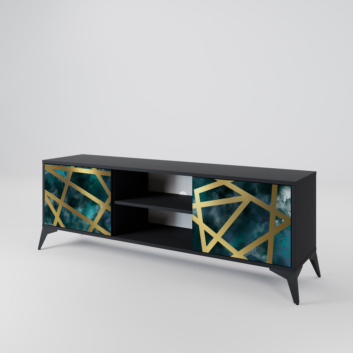 THE LABYRINTH OF GOLD 2-Door TV Cabinet