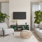 THE LABYRINTH OF GOLD TV-Lowboard mit 2 Türen in Schwarz