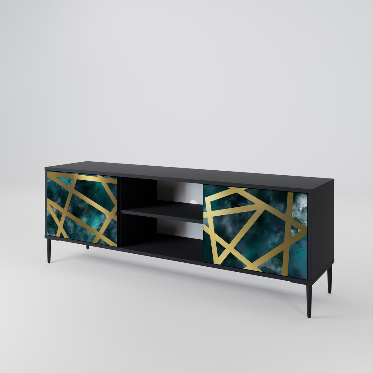 THE LABYRINTH OF GOLD 2-Door TV Cabinet