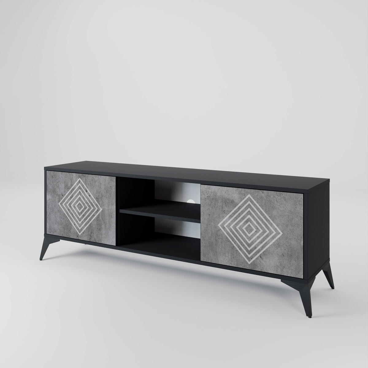 POLYGONAL ARTISTRY 2-türiges TV-Lowboard