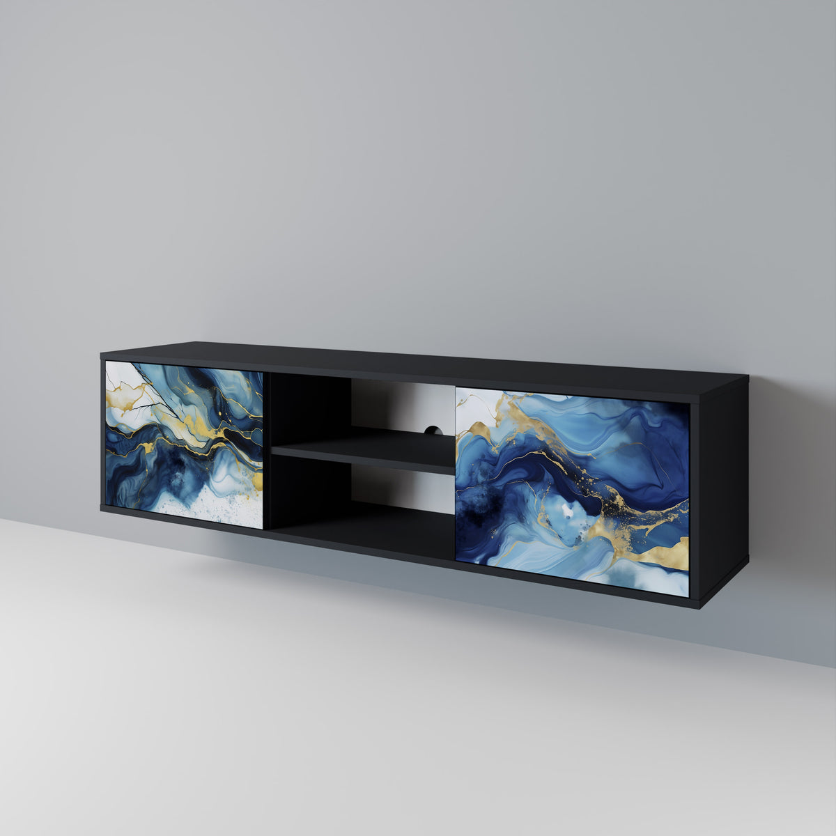 INKY MARBLE 2-türiges TV-Lowboard