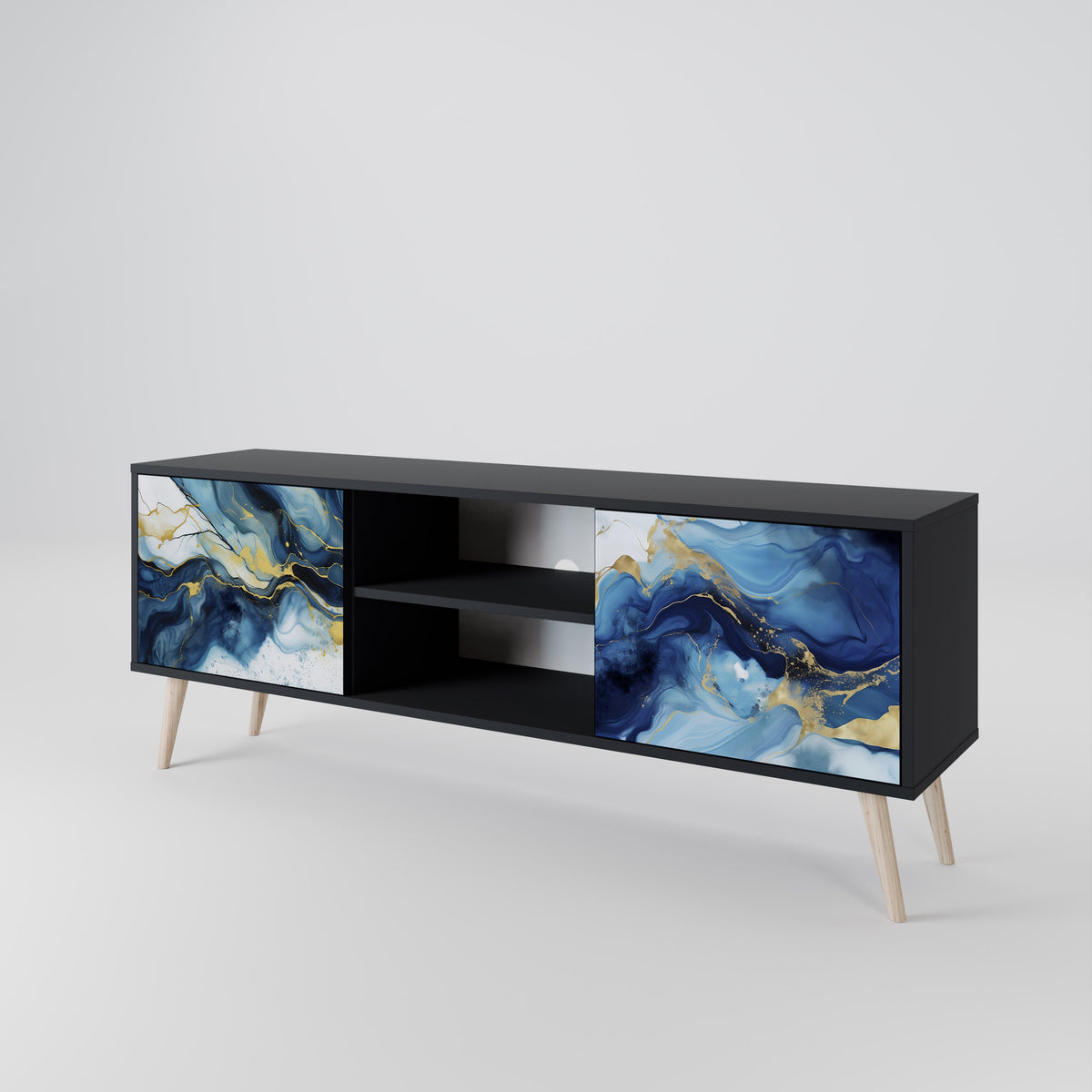 INKY MARBLE 2-türiges TV-Lowboard