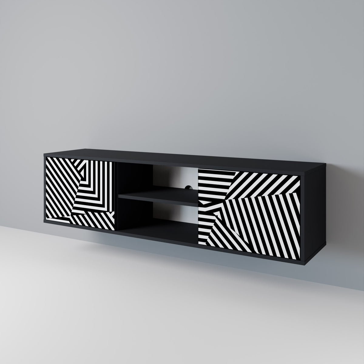 ILLUSIONARY LATTICE 2-türiges TV-Lowboard