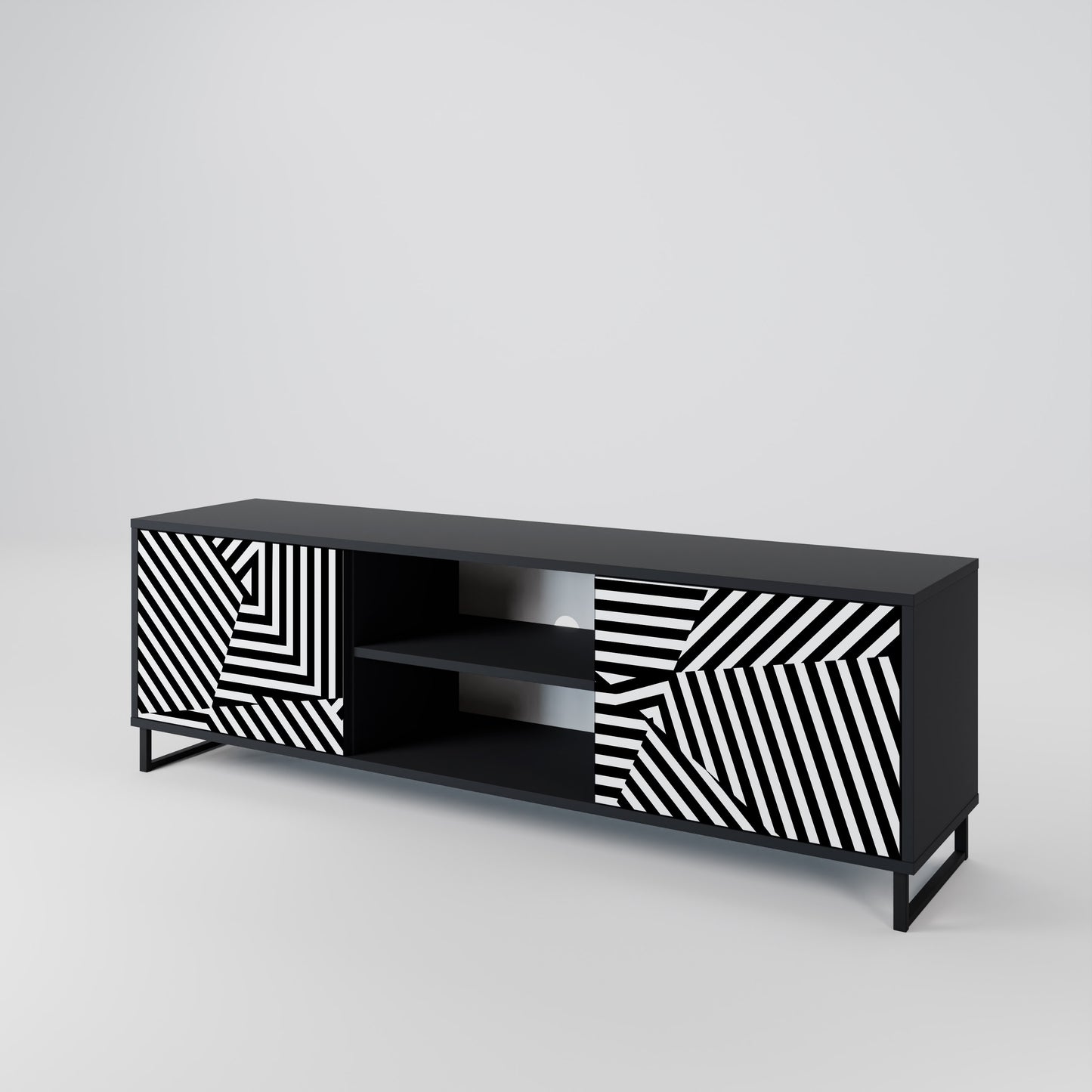 ILLUSIONARY LATTICE 2-türiges TV-Lowboard