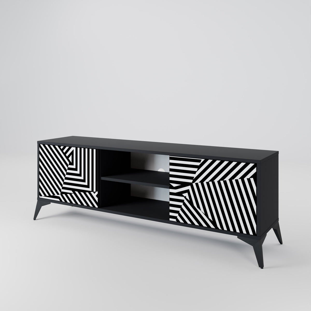 ILLUSIONARY LATTICE 2-türiges TV-Lowboard